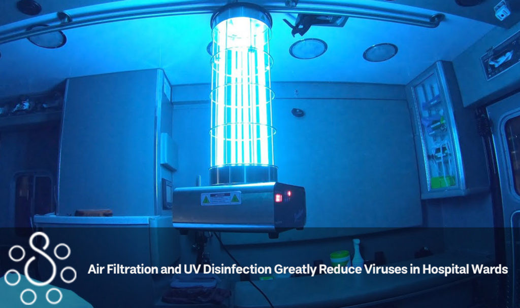Air Filtration and UV Disinfection Greatly Reduce Viruses in Hospital Wards